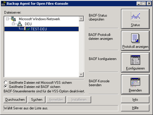 Die Konsole Die Konsole Wenn Sie die Konsole auf Ihrer Workstation starten, wird das Hauptdialogfeld angezeigt.