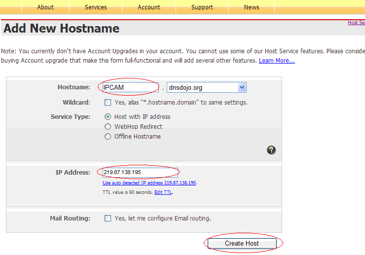 9. Then click Get Started to setup new dynamic domain name. 10.