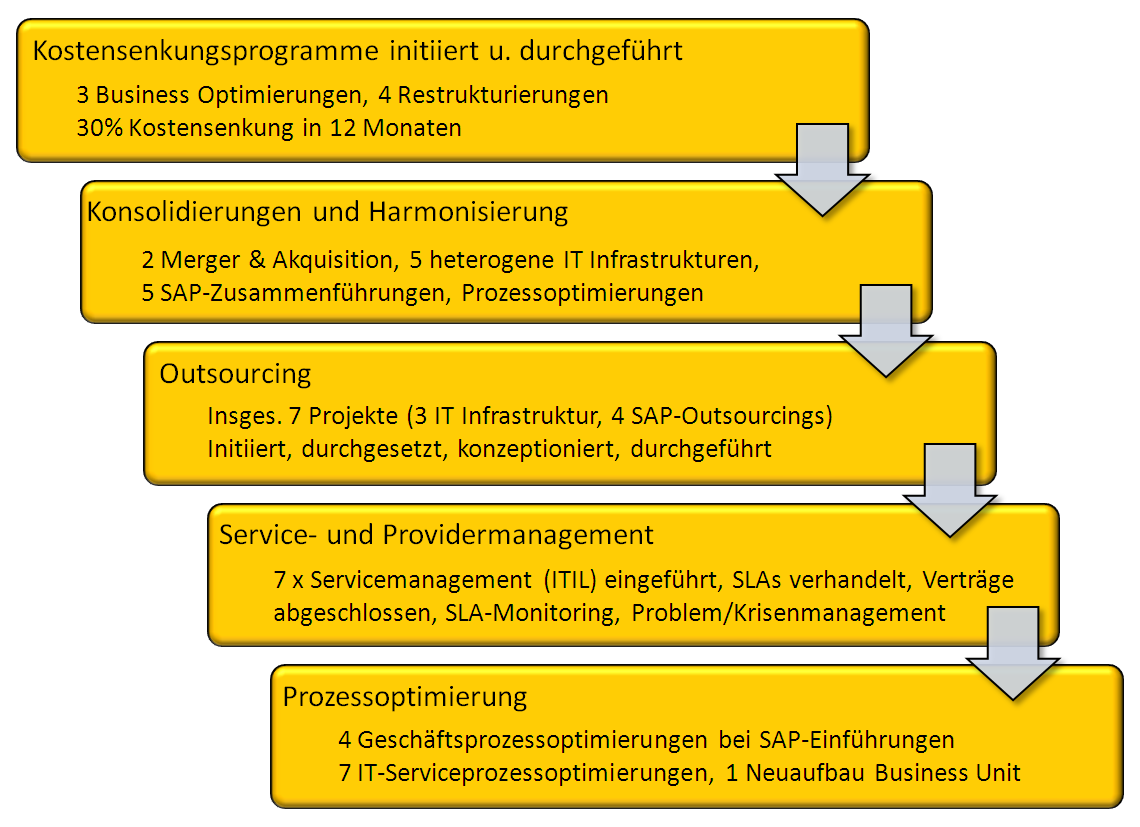 Summary Profil Klaus Lohmüller Erfahrungsspektrum / Schwerpunkte Umsetzungsfokussiertes 13 Jahre leitende Positionen bei einem internationalen Großkonzern bzw.