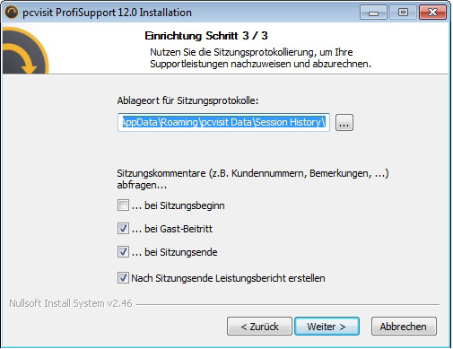 PCVISIT BASISFUNKTIONEN 1. Installation Kurzanleitung 1. Datei pcvisit_(produktname)_12_ Setup.zip speichern & extrahieren 2. Anweisungen des Setupwizard folgen 3. Lizenz eingeben 4.