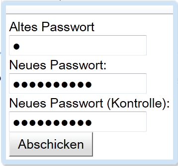 Abbildung 10: Login 2.5. Passwort ändern Auf der Seite <Konto> können Sie jederzeit ihre Angaben aktualisieren oder ihr Passwort ändern.