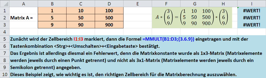 Matrix-Funktionen in Excel 2010 Seite 6 von 7 Abb.