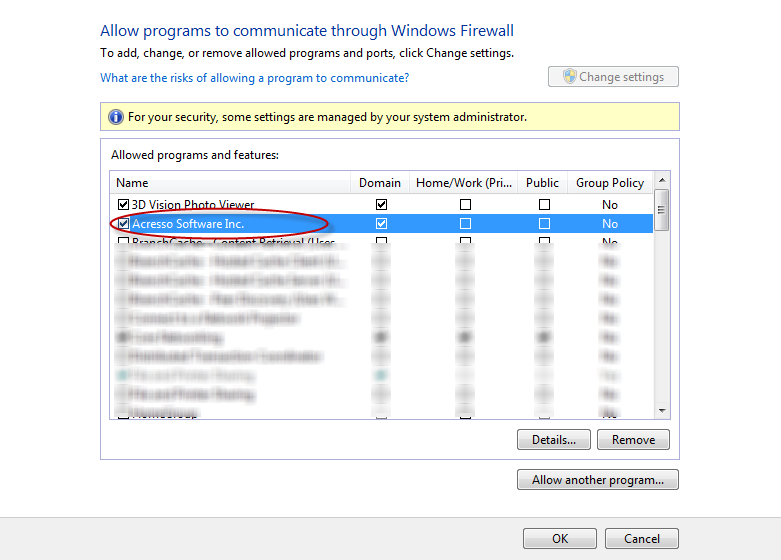 Für Windows 7 Firewall Wechseln Sie zum Ordner, in dem Sie den SolidWorks SolidNetwork Lizenz-Manager installiert haben.