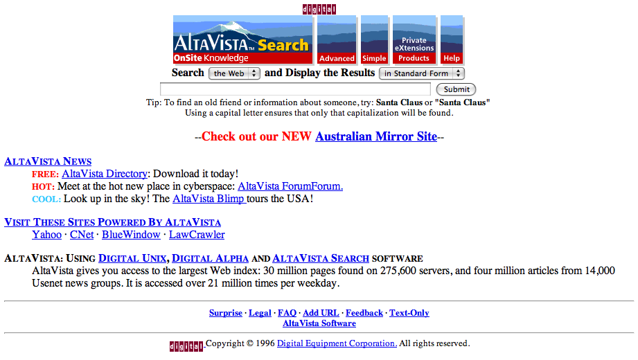 Web search: Always different, always the same http://web.