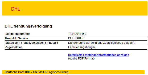 Lerneffekte Aktuelles Beispiel DHL Mail Alte «Masche»: Phishing/ Versenden von gefälschten Mails im Namen Dritter / Anhänge mit Schadcode.