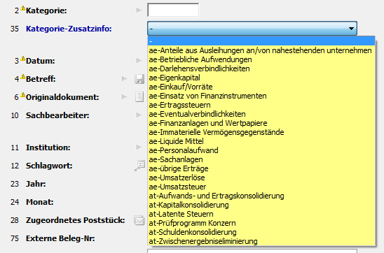 9.4 Exkurs Mitarbeiter Assurance: Archivierungs-Maske und Pflichtfelder Die Archivierung erfolgt gleich wie eben beschrieben, jedoch gibt es folgende 2 wichtige Felder, die verpflichtend von den