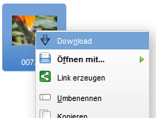 In diesem Fenster geben Sie Webadressen (URL) zu Dateien auf Internet-Servern angeben. Den Hochlade-Vorgang starten Sie mit einem Klick auf das grüne Häkchen.