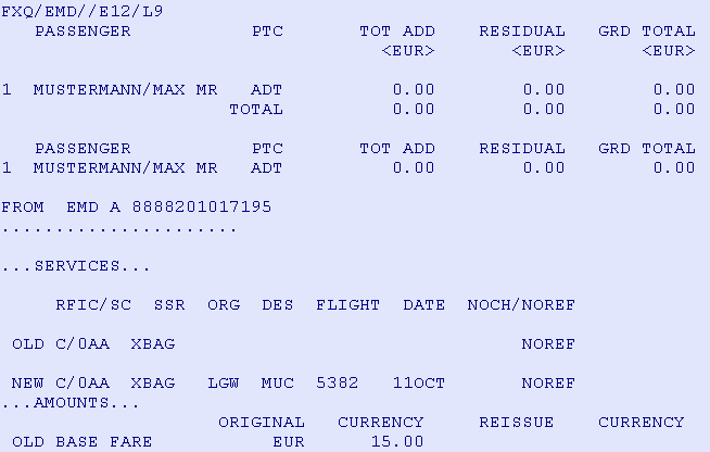 So funktioniert der Service Changer Nach der Umbuchung von Services auf Wunsch des Reisenden stehen Ihnen die folgenden Berechnungsoptionen zur Verfügung: - Bestätigte Service Changer Berechnung