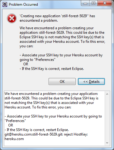 12 ANLEITUNGEN HEROKU 6. Da jetzt alle Vorbereitungen getroffen sind, kann man die App von Heroku nach Eclipse importieren. a. File> Import b. Heroku> Import existing Heroku App> Next c.