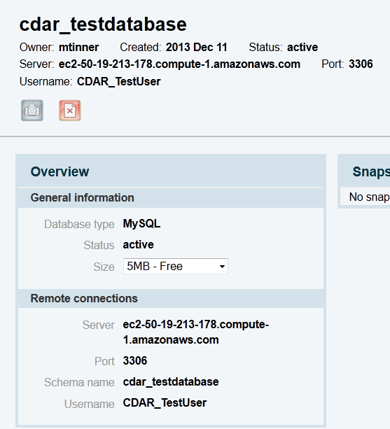 13.3 MYSQL EINRICHTUNG 13.3.2 Datenbankinformationen anzeigen 1. Nach dem Anmelden bei CloudBees steht der Reiter DBs zur Verfügung, auf diesen klicken. 2.