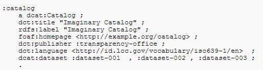 Beispiel: Beschreibung eines offenen Datensatzes mit DCAT-AP Beschreibung