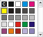 166 4 Farbverlauf Hier können Sie zwischen Zweifarbig und Benutzerdefiniert wählen. 5 Von/Nach Hier können Sie die Anfangs- und Endfarbe des Farbverlaufs wählen.
