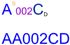 267 1 2 Im "Titel" können Sie die Texteigenschaft und Farbe unabhängig von den einzelnen Zeichen bearbeiten.