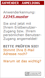 RZL Software GmbH Suchen Sie aus der Liste den betreffenden Benutzernamen. Der Benutzername ist die Anwenderkennung für das RZL WEB-Portal (z.b. 12345.TM).