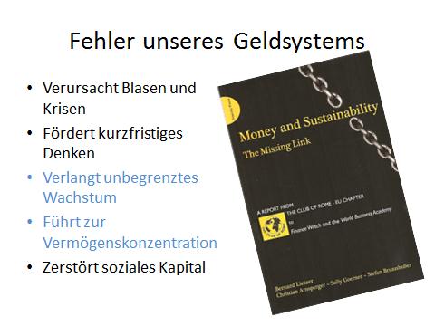 Vortrag im Rahmen des DANACH Symposiums vom 16.10.2012 Geld, Zins, Wachstum und Alternativen Dr. Reinhold Harringer, St.