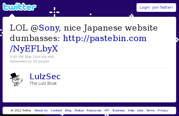 URL-Manipulation Local-File-Inclusion Cross-Site-Scripting SQL-Injection Sony