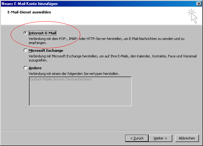 sidoku POP3 / SMTP Connector Seite 3 Abbildung 3: Option zur manuellen Konfiguration der Servereinstellungen Dieser Dialog ist mittels der Schaltfläche "Weiter" zu bestätigen.