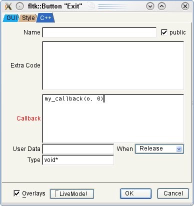 angegebenen Quellcodes könnte vereinfacht bei FLUID wie folgt aussehen: Window *o = new Window(300,