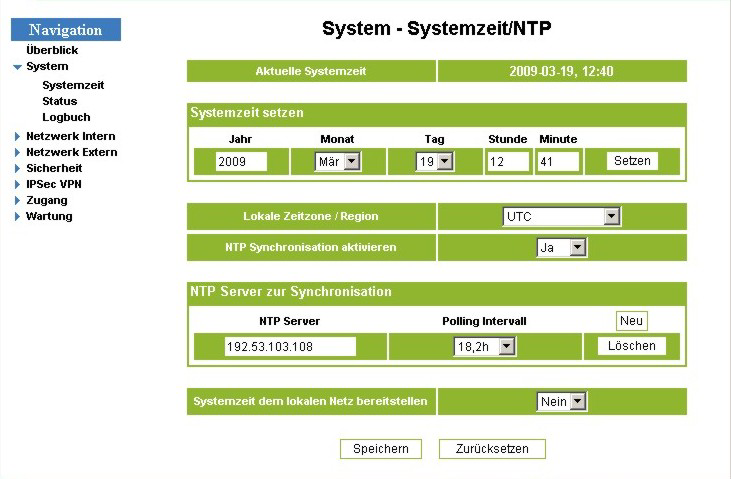 WAGO-TO-PASS 761 Parametrieren 43 6.4 Konfigurationsprofile 6.4.1 System 6.4.1.1 Systemzeit Drücken Sie in der Navigationsleiste System > Systemzeit.