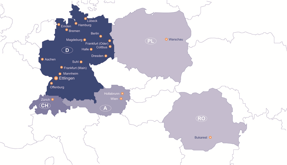 walter services ist mit 21 Standorten der leistungsstärkste Outsourcing-Partner in Zentraleuropa.