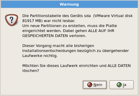 Installation von