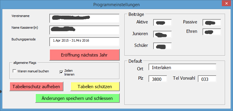 Bedenungsanletung Buchhaltung Veren XY Der Tabellenschutz sollte nur wssentlch der Konsequenzen entfernt werden, das Programm hat dann kene Kontrolle mehr über Änderungen de getätgt werden.