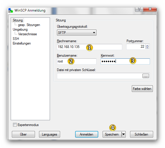 32 Anleitung Gen2VDR Installationsanleitung für REYCOM Wenn Sie das Programm zum ersten mal starten, müssen Sie die IP