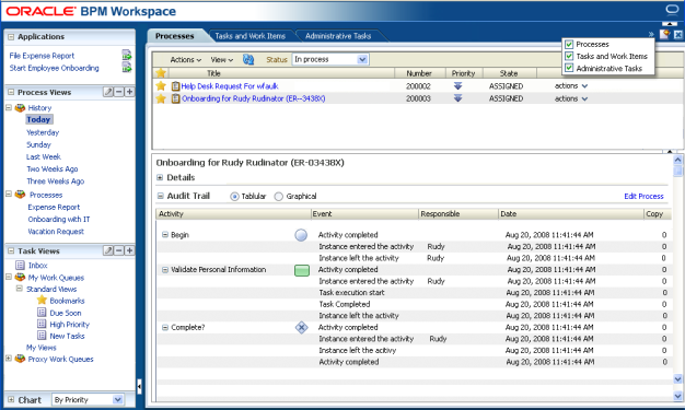 Auf Veränderung getrimmt Standard-basierte BPM Suite Oracle BPM Suite 11g Veränderungsfähigkeit ist in vielen Organisationen der entscheidende Erfolgsfaktor.