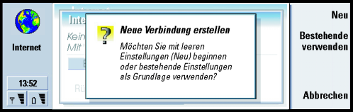 154 Internet werden soll. Sie können auch den Internetzugang ändern. Wenn Sie Neinwählen, bestimmt der Communicator den standardmäßigen Internetzugang.