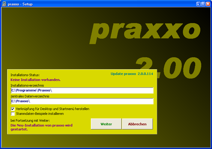1. Installation praxxo 1.1. Systemvoraussetzungen Prüfen Sie zunächst, ob Ihr PC für die Benutzung von praxxo geeignet ist.