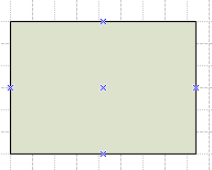 Verbindungspunkte Das nicht ausgewählte Shape besitzt für jede Kante und den Mittelpunkt einen Verbindungspunkt.