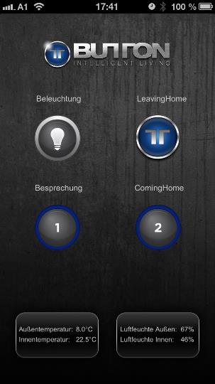 Button iphone App Mit allen gängigen Schalterprogrammen kombinierbar (Gira, Merten, Berker, Jung, Kopp, etc.).