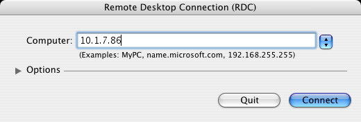 com/mac 1. Suchen Sie den Installationsordner, und doppelklicken Sie auf das Symbol Remotedesktopverbindung (Abb. 58). Abb. 58 2.
