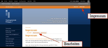 (Alternativ können Sie auch die Seite http://www.ihreadresse.de/user in Ihre Browserzeile eingeben, um auf die Anmeldeseite zu gelangen.