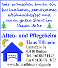 Frohe Weihnachten und einen guten Rutsch in Neue Jahr wünscht Ihnen Weiskircher Straße 1-3 63110 Rodgau-Jügesheim Tel. 06106 3665 www.metzgerei-hiller.