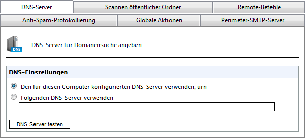 Screenshot 81: DNS-Servereinstellungen 1.