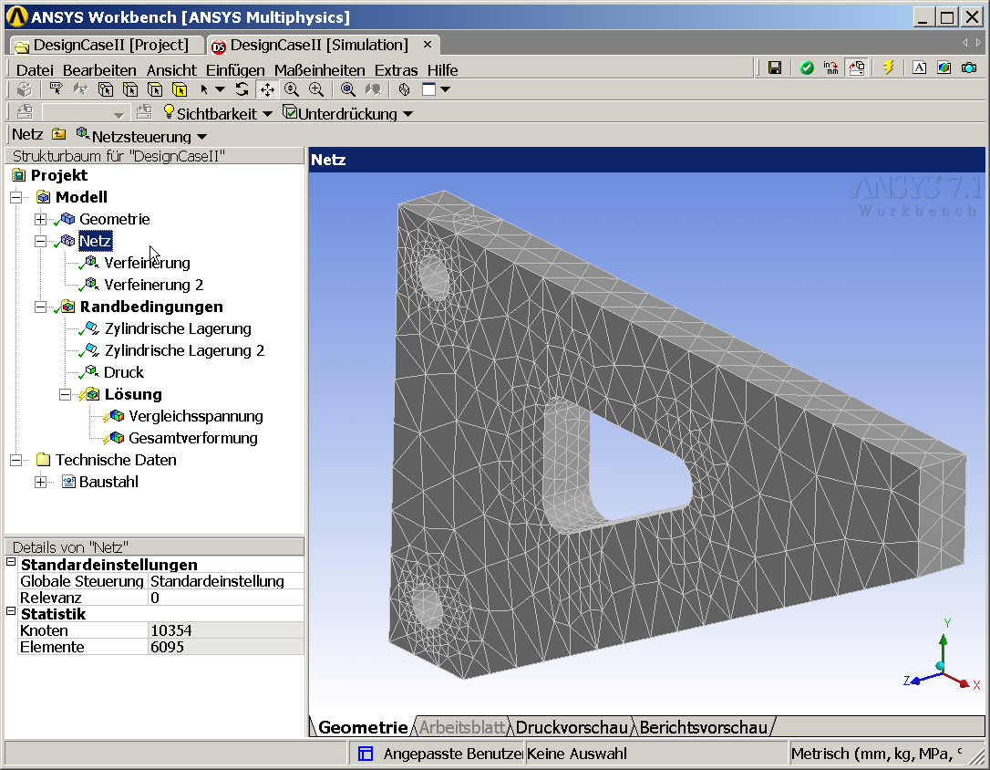 Abbildung 18: Generierung eines parametrisierten CAD-Modell z.b. im DesignModeler.