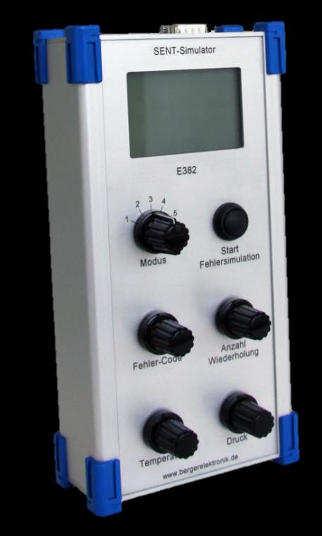 SENT Simulator Mobile Hardware-Plattform 2 SENT-Simulator zum Erfassen, Erzeugen und Verarbeiten von Sensordaten Eigenschaften Versorgungsspannung 8V 28V (kurzschlussund verpolgeschützt)