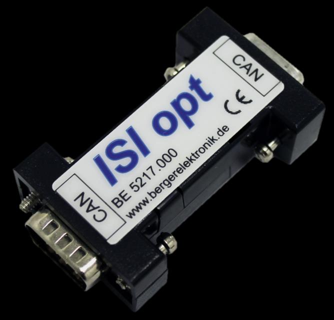 ISI opt CAN Trennadapter und Repeater 4 Universelles Modul zur galvanischen Entkopplung von CAN- Bus-Systemen Eigenschaften Aufsteckadapter 9 pol. Sub-D-Buchse auf 9 pol.
