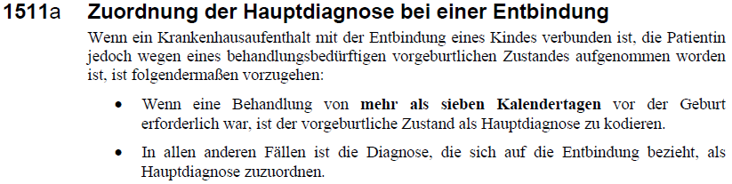 Änderungen in den DKR 2014 Quelle: DKR 1511a 2013, www.g-drg.de Stationäre Aufnahme einer Patientin in der 38. Schwangerschaftswoche mit primär insulinpflichtigem Diabetes mellitus.