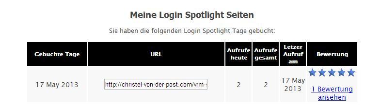 Welche Vorteile haben Sie mit einer Login Spotlight Seite: 1. Ihre Seite wird jedem Mitglied unmittelbar nach dem Login angezeigt. 2.