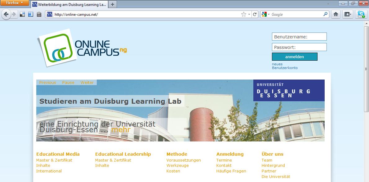 Online Campus ng Online-Campus: Lernen im Web