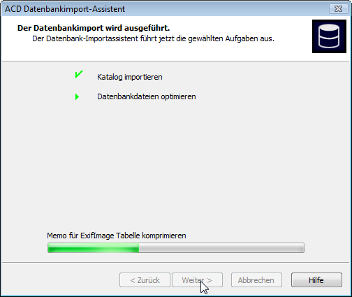 Exportieren der Wenn sich die Dateien auf dem neuen Computer befinden, müssen Sie die Daten aus der Textdatei in ACDSee importieren.