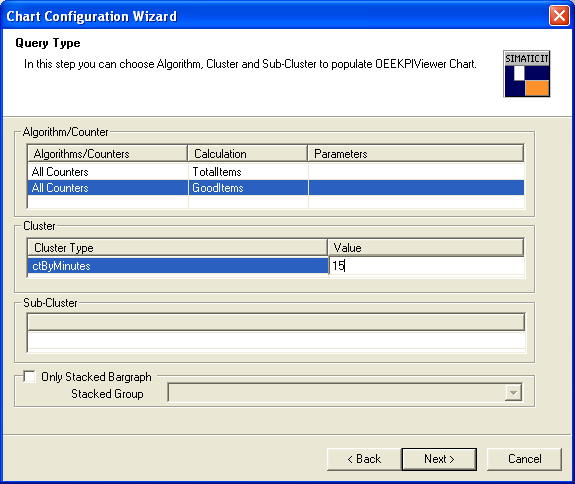 Displaying Data 7.6 Viewing counter values with the WinCC_DTM_KPIView control 7. Do not configure any filter in the Filter Selection step. Click Next. Figure 7-100 Filter Selection. 8.