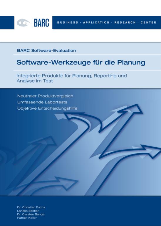 technische Anforderungen enthält Informationen zur Herangehensweise an das Software-Auswahlprojekt (Segmentierung des Planungsmarkts, BARC-Vorgehensmodell für die effiziente Software-Auswahl,
