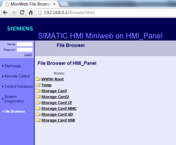 Fernzugriff über Sm@rtServer und HTML-Seiten (WebServer ) Was ist möglich File