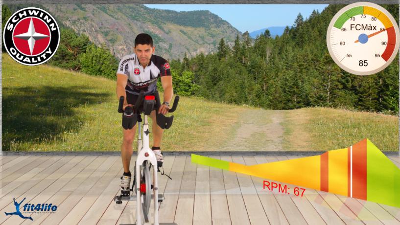 Schwinn Support System Kurse mit virtuellem Trainer Ermöglicht Indoor Cycling Kurse rund um