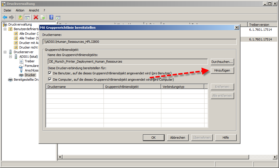 Microsoft schreibt jetzt folgendes zu dieser konfiguration: After configuring these settings, all users are able to receive printer connections and the drivers to their user accounts by using Group