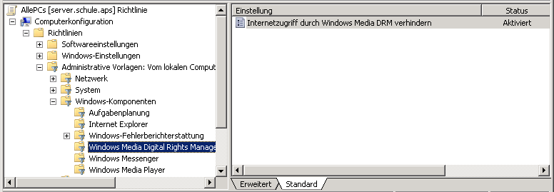 Computerkonfiguration Richtlinien Administrative Vorlagen Windows-Komponenten Aufgabenplanung Computerkonfiguration Richtlinien Administrative Vorlagen Windows-Komponenten Internet Explorer