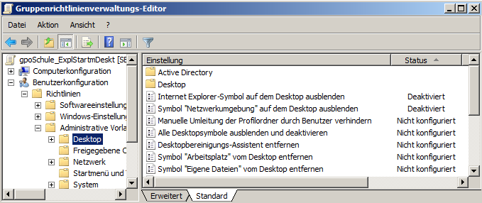 Benutzerkonfiguration Einstellungen Windows-Einstellungen [RM] auf Ordner Neu Ordner 5.8.4.